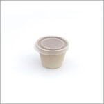 Biodegradable disposable sauce cup