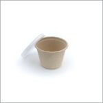 Biodegradable disposable sauce cup