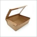 Hala Pack Kraft Paper Box With Hinged Large Window - (200 box)