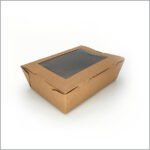 Hala Pack Kraft Paper Box With Hinged Large Window - (200 box)