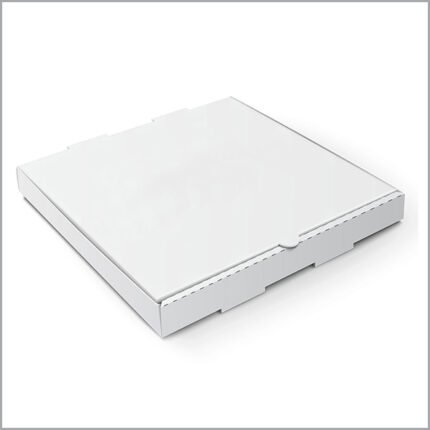 White pizza box customized