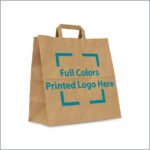 Printable Kraft Paper Bag Flat Handle