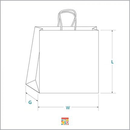 Twisted Handle paper bag